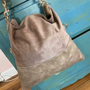 Suede Neiman Marcus Tote Bag